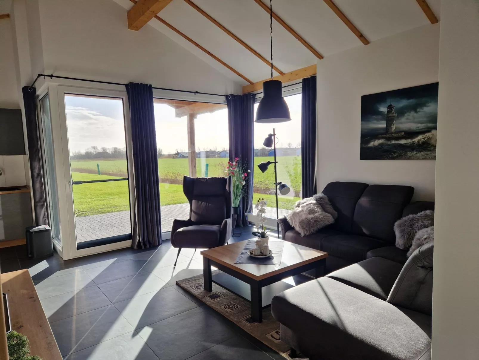 G10 Ferienhaus mit Wiesenblick in Eckwarderhörne-Binnen