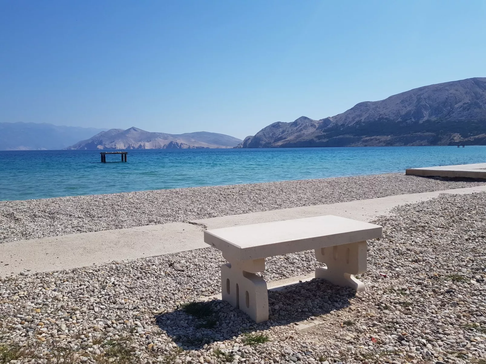 In Baška mit Eigenem Balkon - Buiten