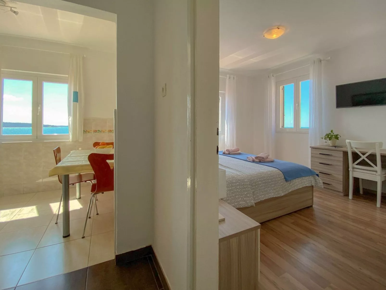 Gemütliches Appartement Libera direkt am Strand-Binnen