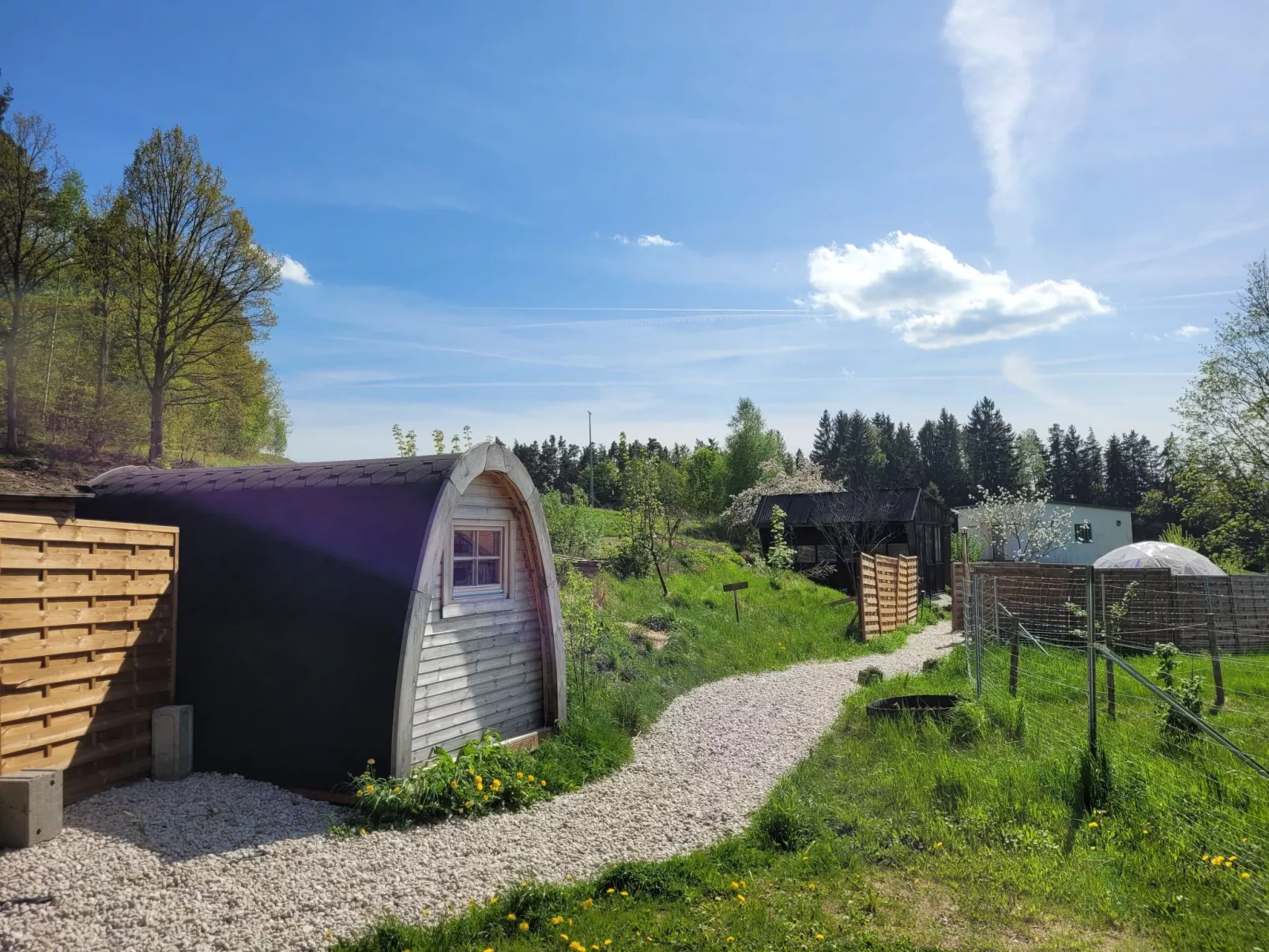 Fichtel-Pod gegen Aufpreis mit Sauna oder Hot Tub-Buiten