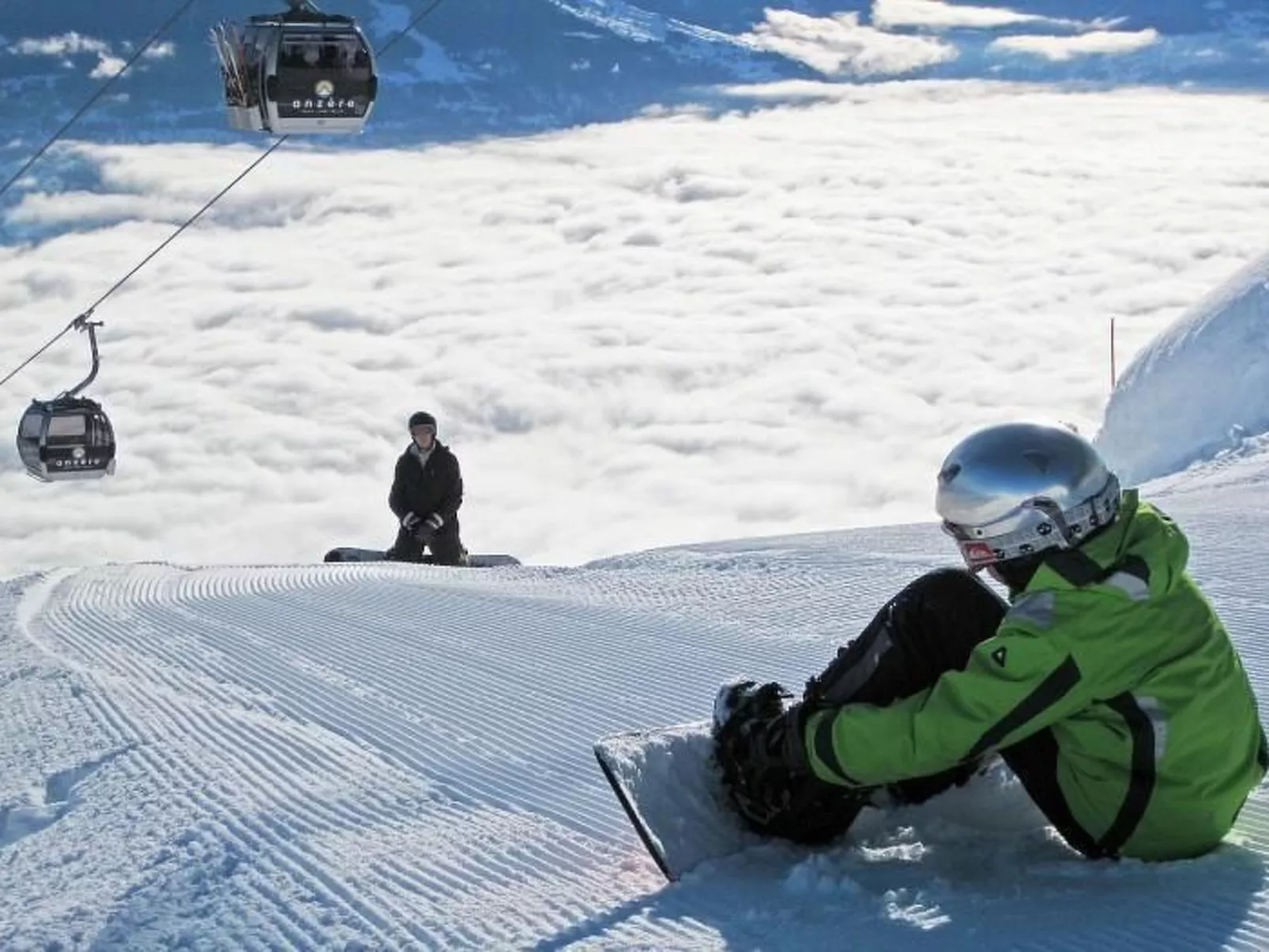 Ski-in Wohnung in Anzere mit Parkplatz-Buiten