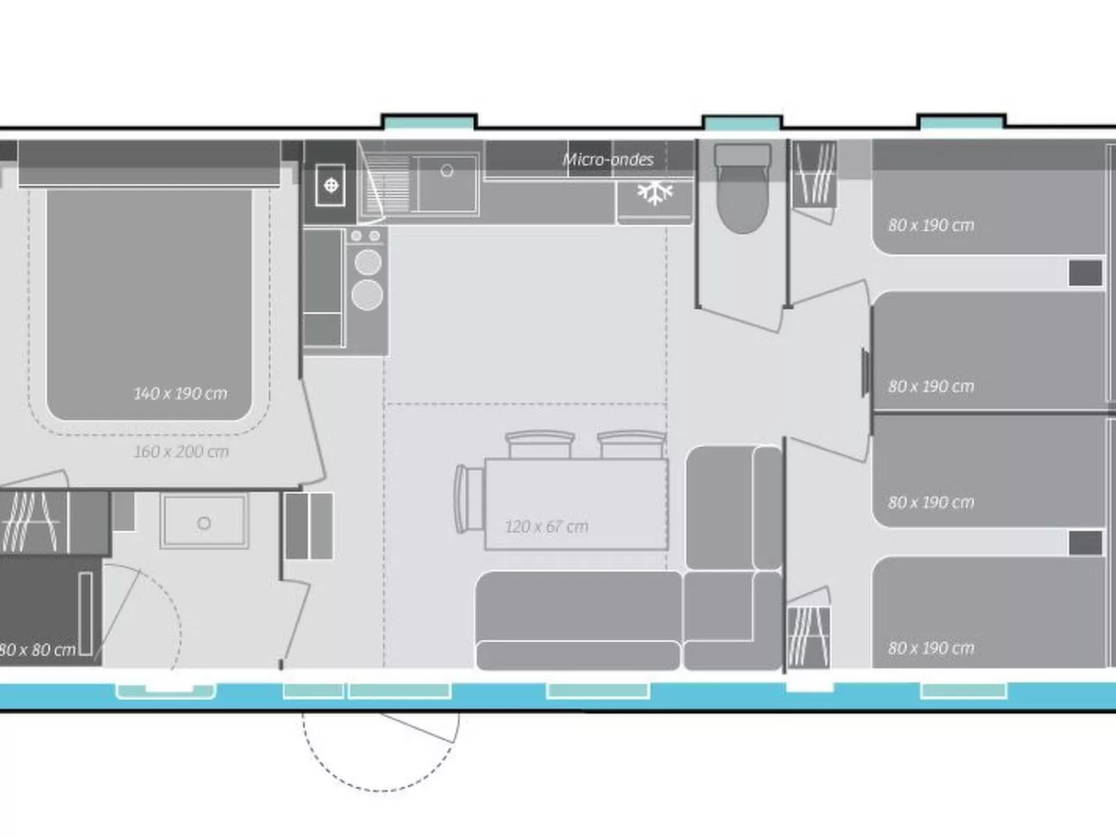 Mobilheim O'Hara 6p camping Scheldeoord Baarland-Binnen