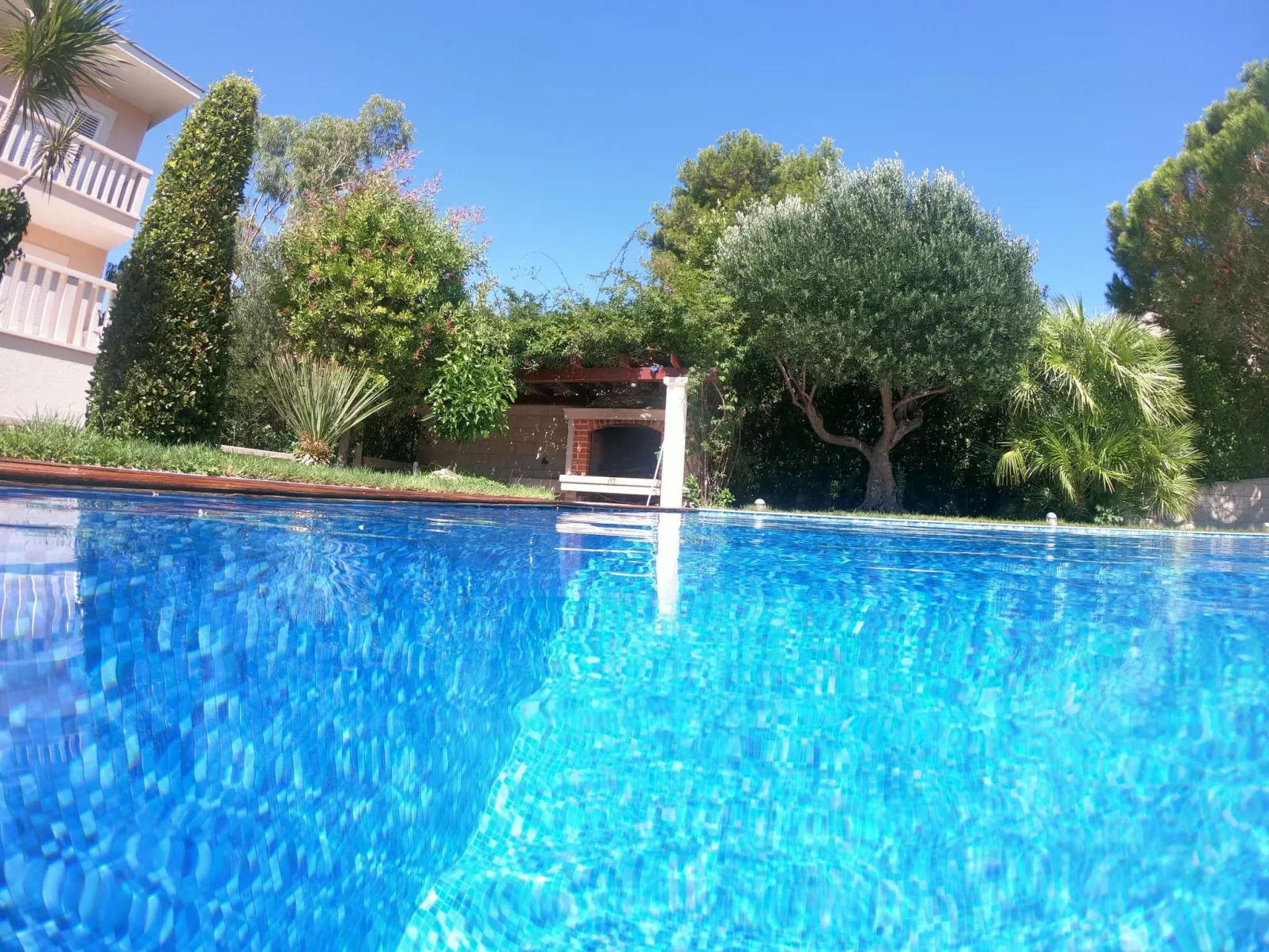 In der ersten Etage mit Meerblick-Buiten