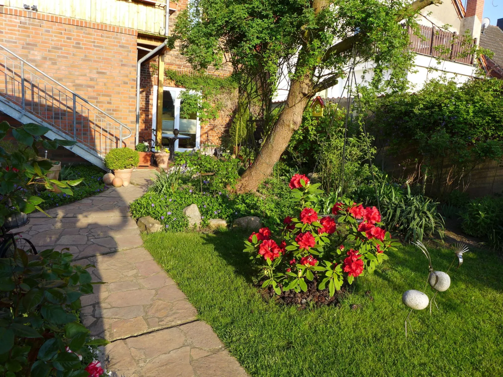 Charmante Wohnung in Dassow mit Terrasse und Gri - Buiten