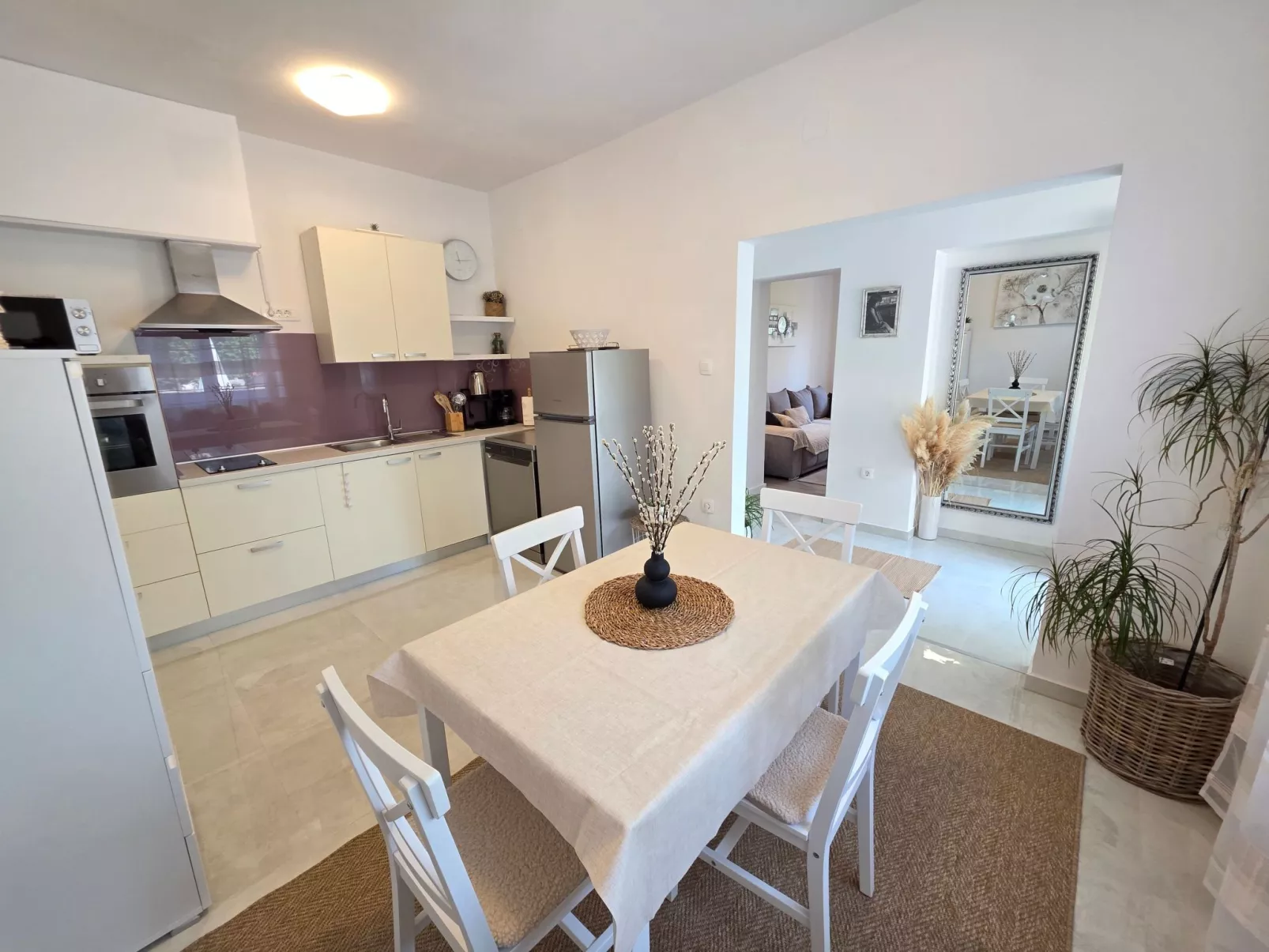 Wohnung mit Terrasse, 200m vom Strand entfernt-Binnen