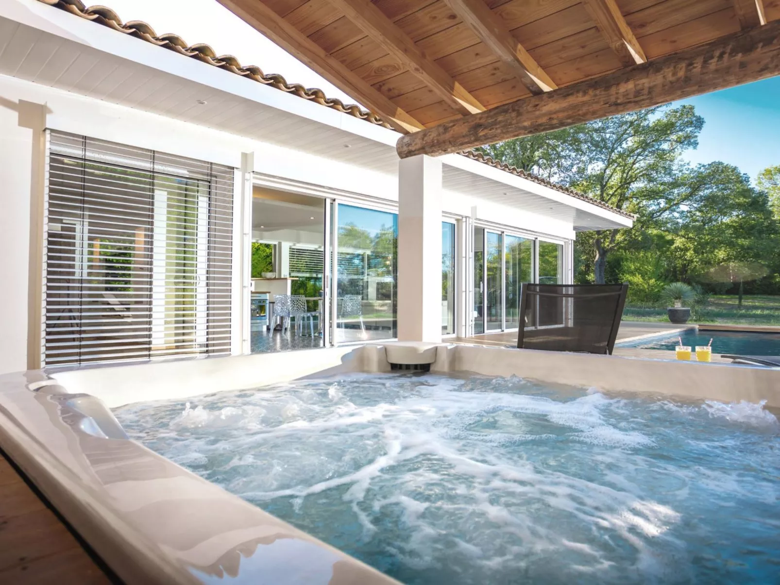 Domäne "Villa Océane" mit Jacuzzi-Buiten