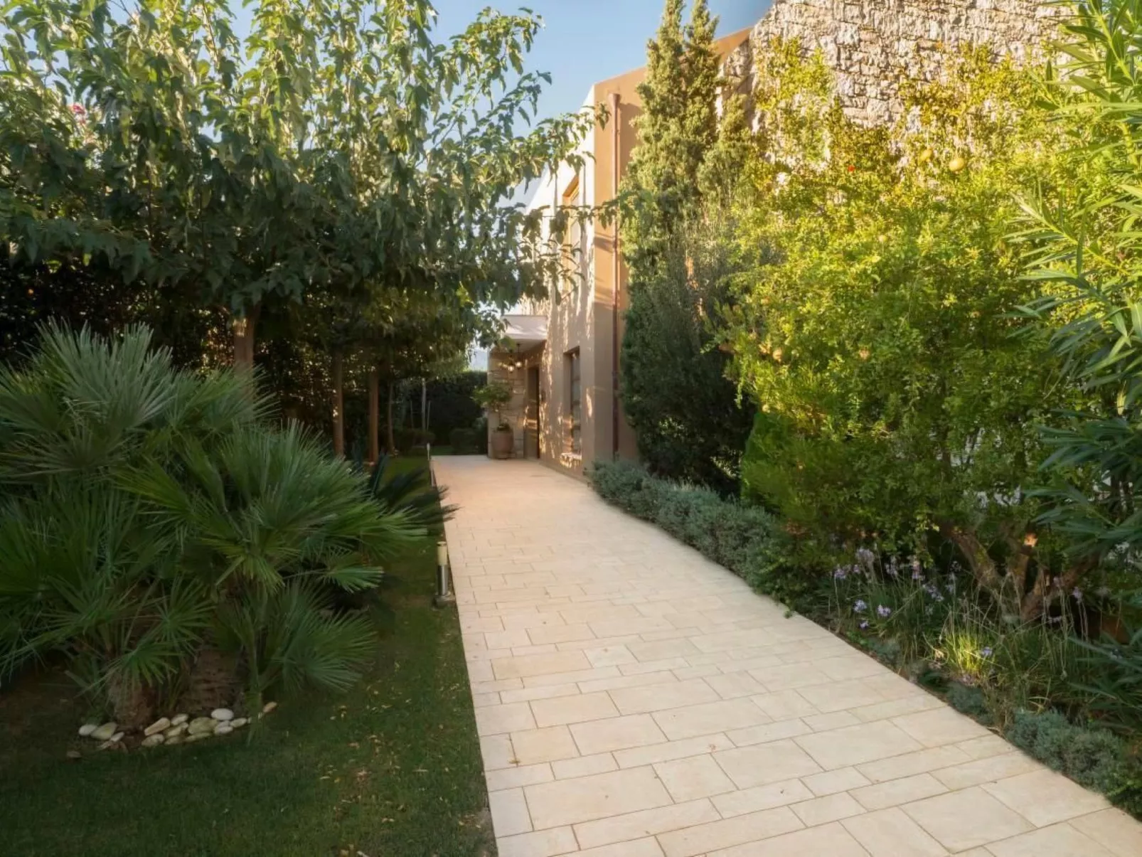 Anemos Villa Ferienhaus Aussicht Gemütlicher beheizter Pool-Buiten