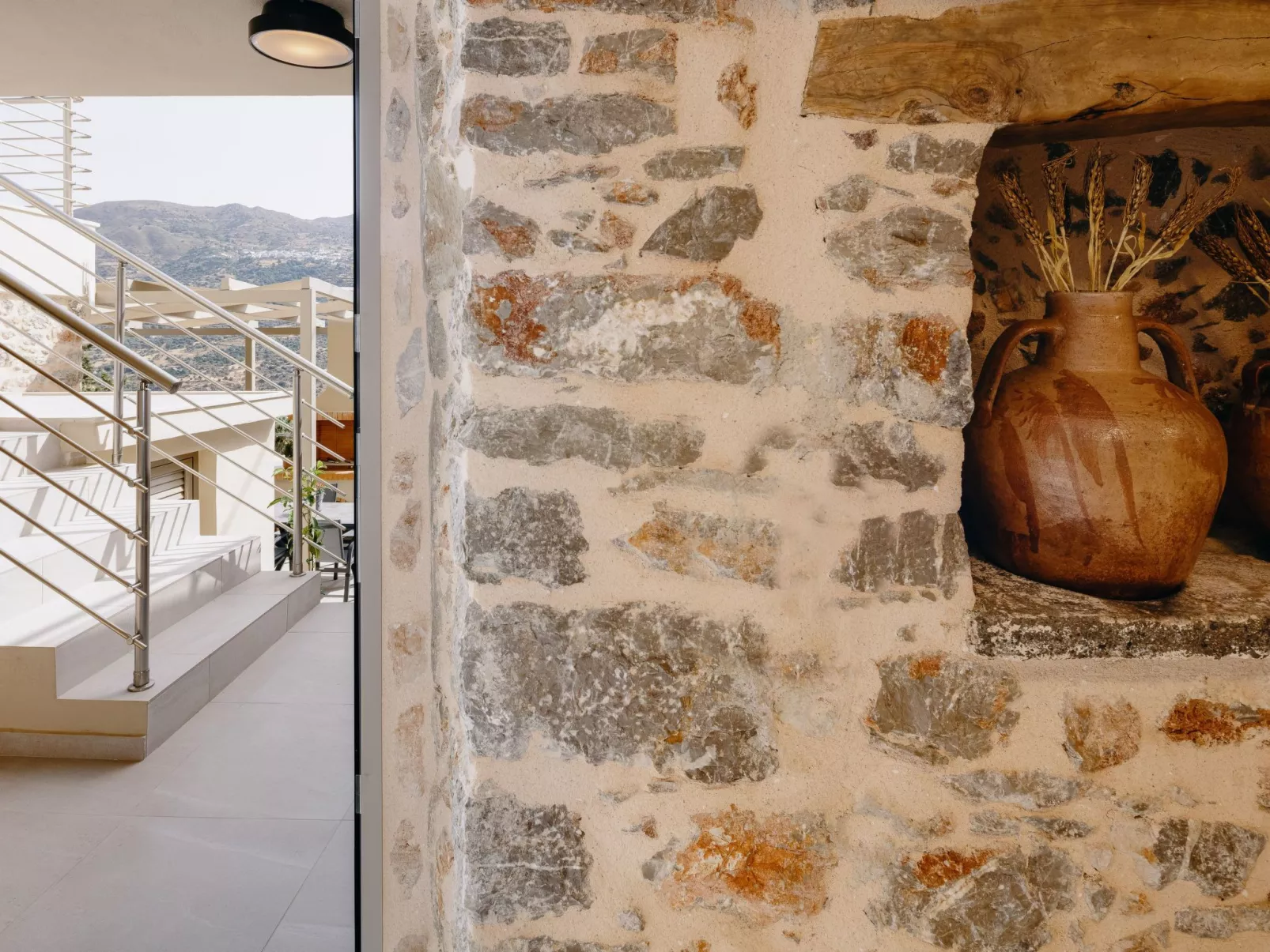 Berghütte "Kedros Villa" mit Bergblick-Buiten