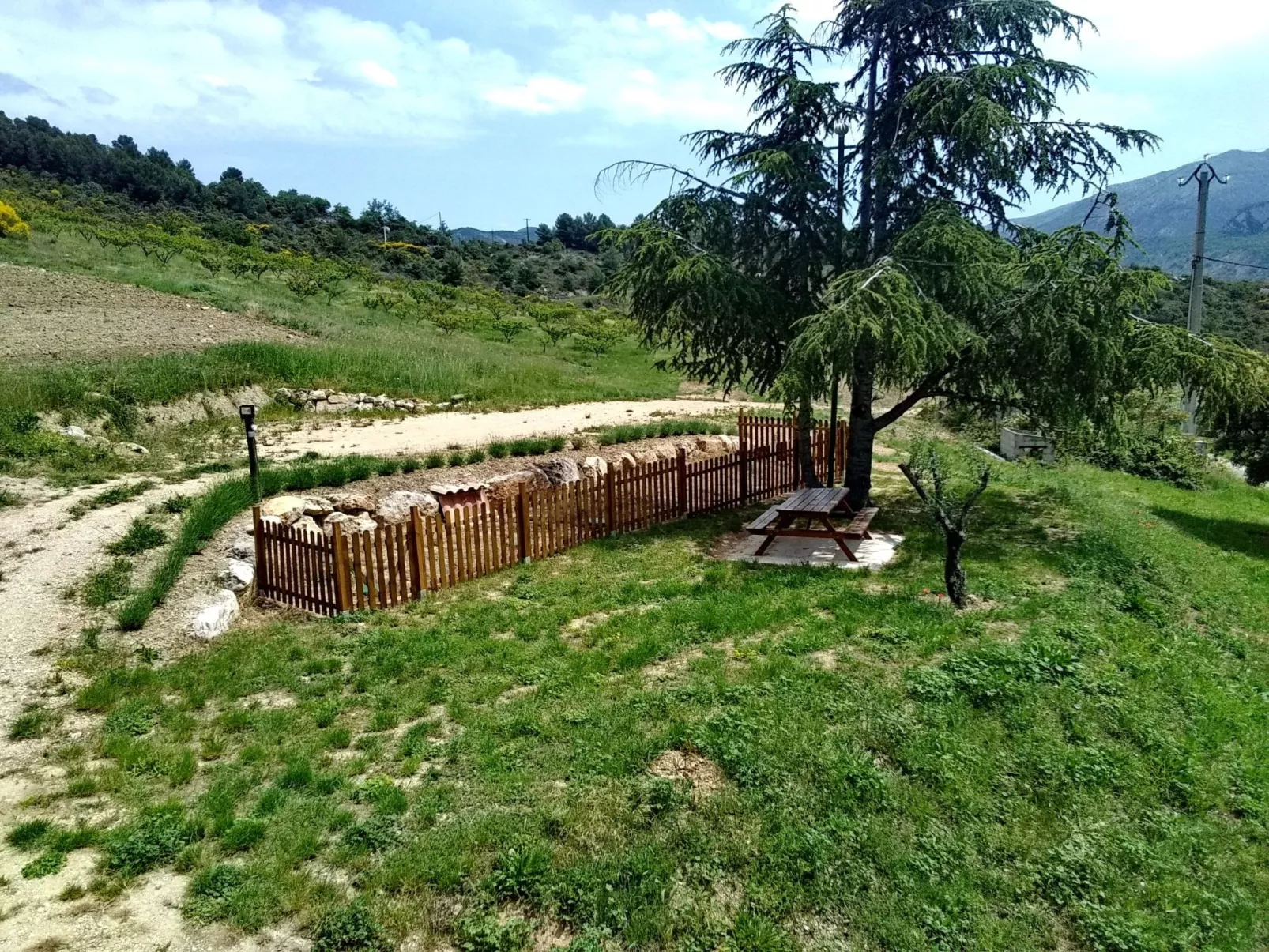 Mit Panoramablick auf den Mont Ventoux-Buiten
