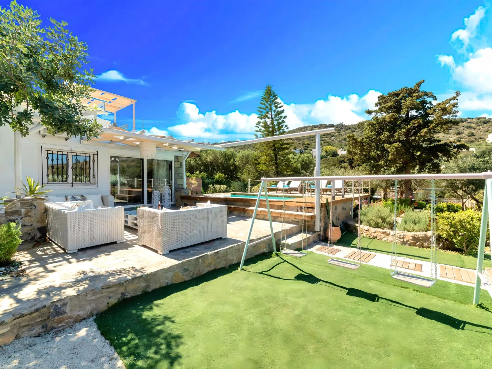 "Cretan Lodge" mit Blick auf das Wasser-Binnen