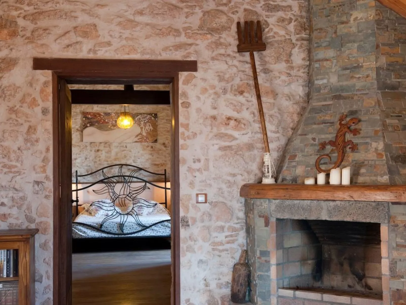 Kanarisches Haus mit privatem Pool und Garten-Binnen