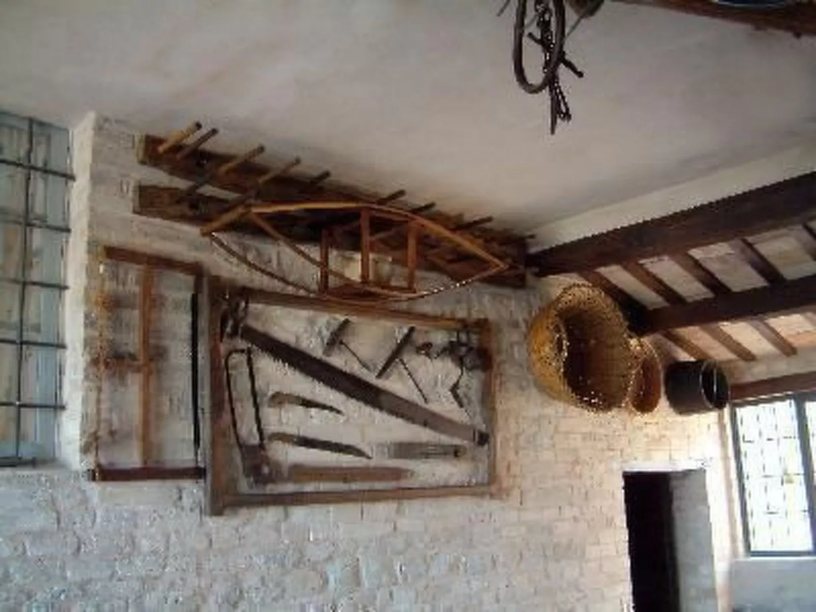 Rote Wohnung Bauernhaus-Binnen