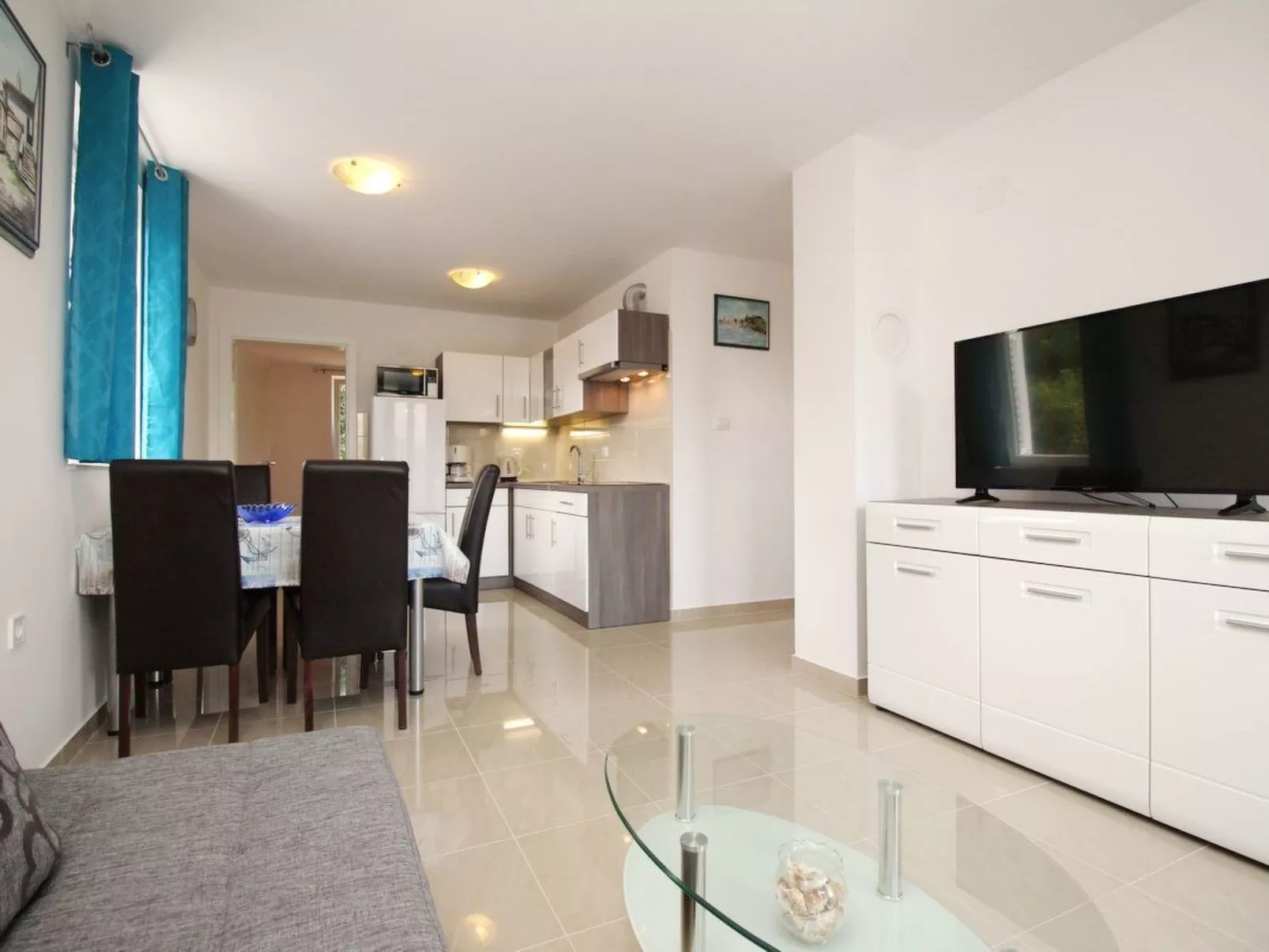 Wohnung in Baška mit Eigenem Balkon-Binnen