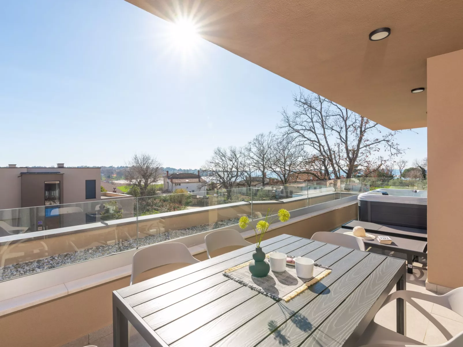 Quercus Village APP 2 mit jacuzzi-Buiten