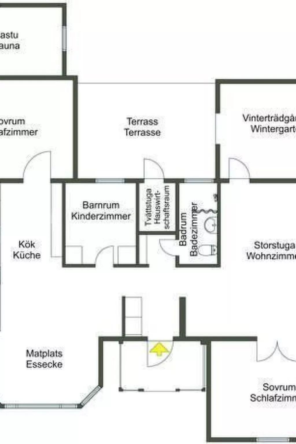 Idyllisch gelegenes, ebenerdiges Haus mit Terrasse-Binnen