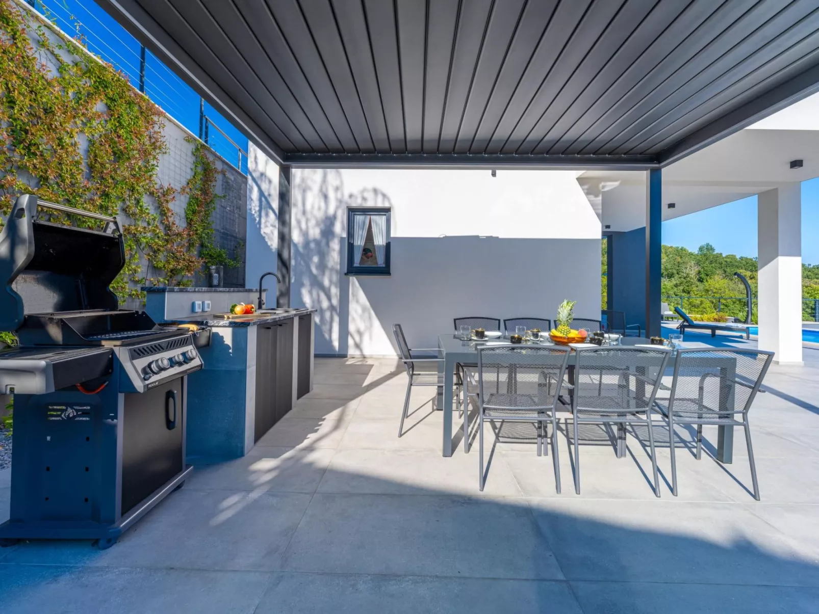 Schönes Ferienhaus Villa Ziganto-Buiten