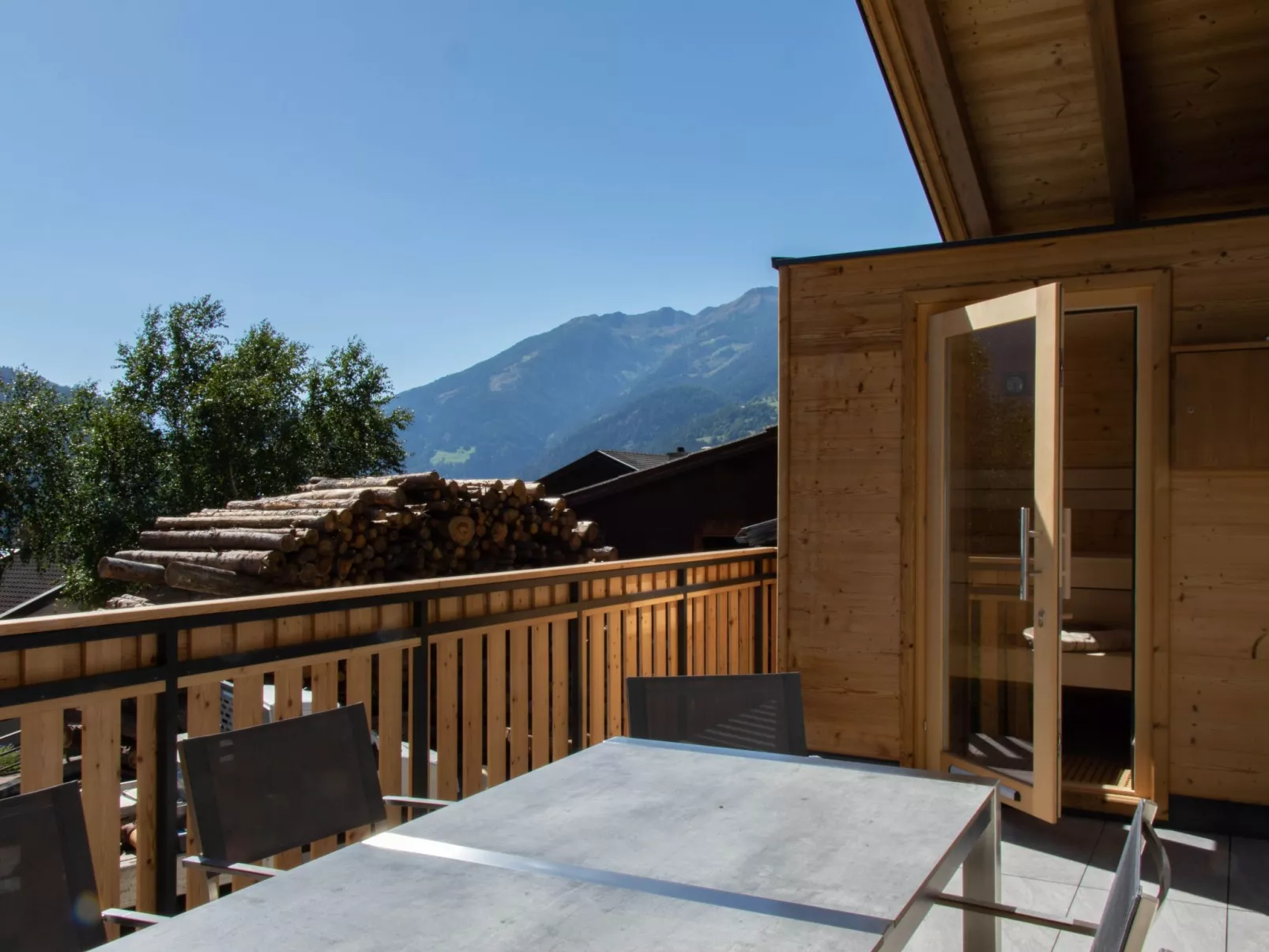 Chalet Waldhof mit Panoramasauna-Buiten