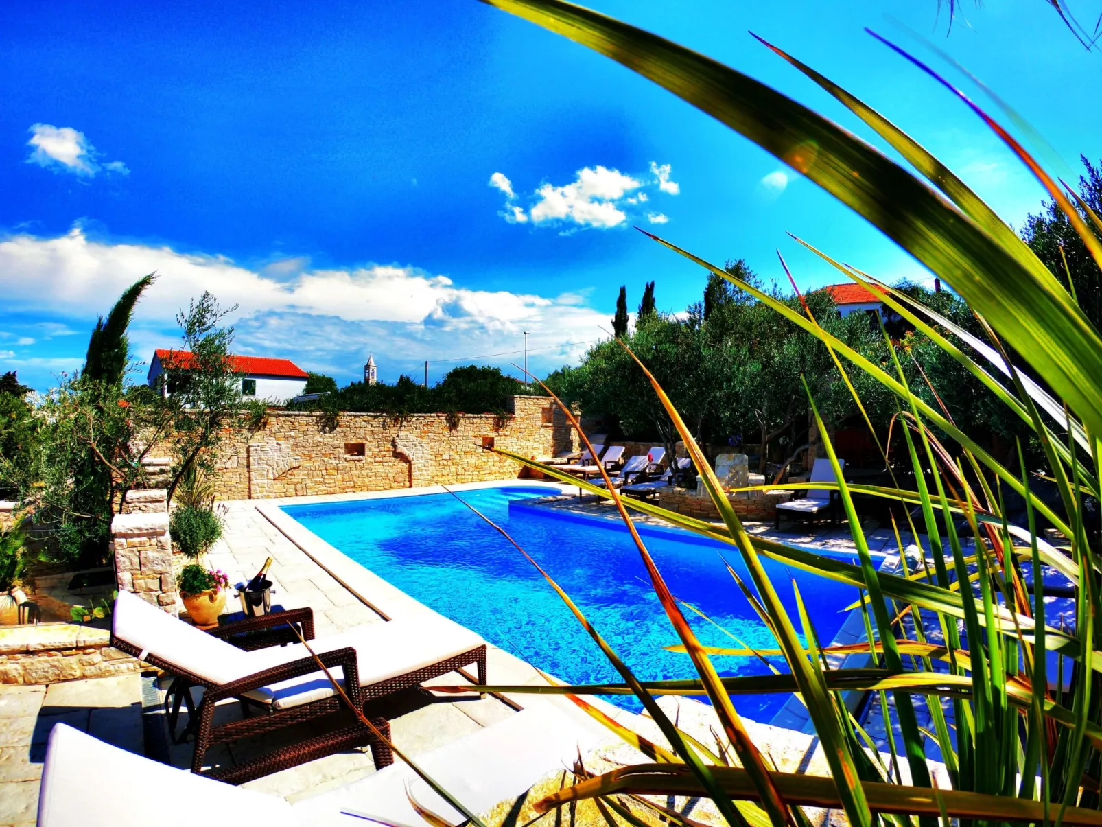 Wohnung für 2, Schwimmbad-Buiten