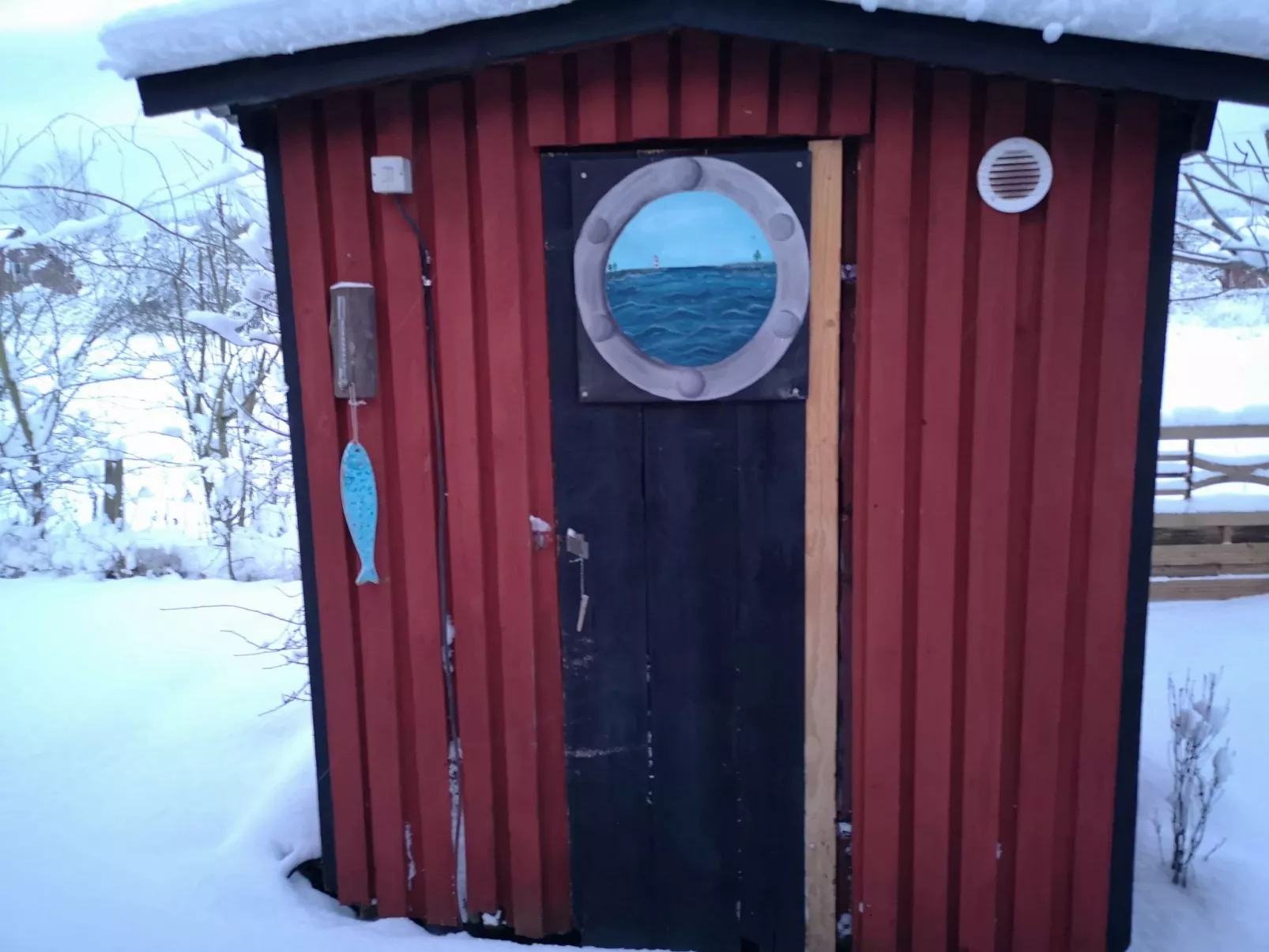 Niedliches Schwedenhaus.-Buiten