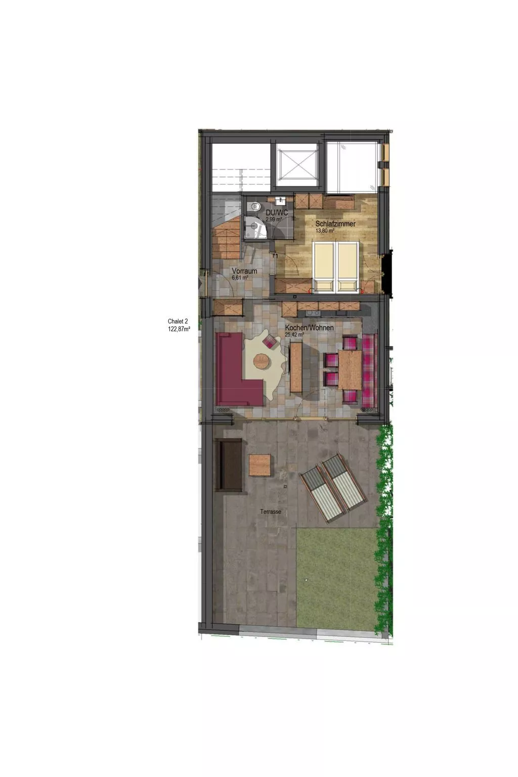 Bergsteiger Chalet-Binnen