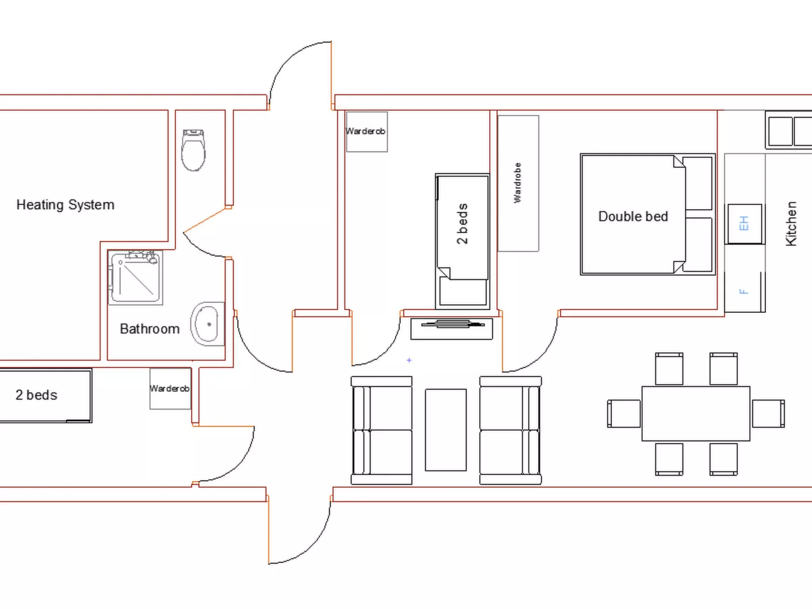 Haus mit toller Aussicht an einem schönen See-Binnen