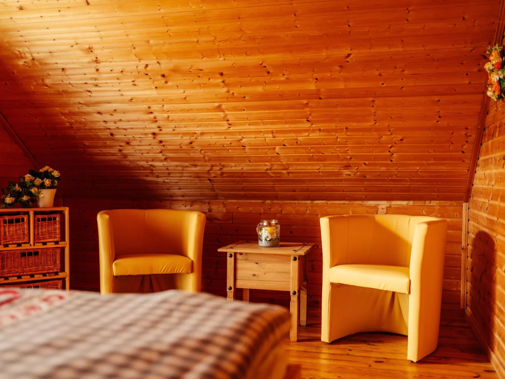 Wunderschönes Blockhaus mit Terrasse - Binnen