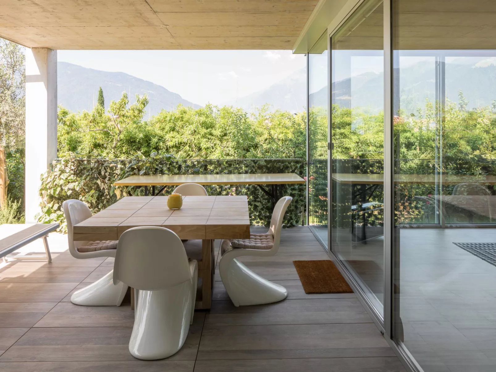 Appartement in Schenna mit Botanischem Garten-Buiten