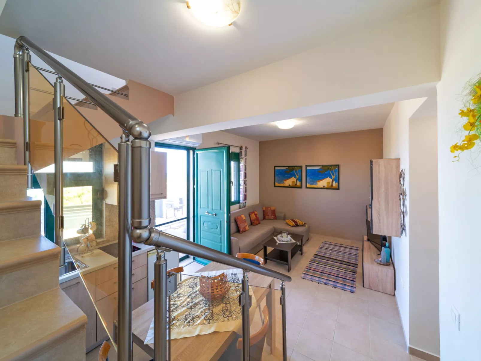 Mare Blu 2 am Strand-Binnen