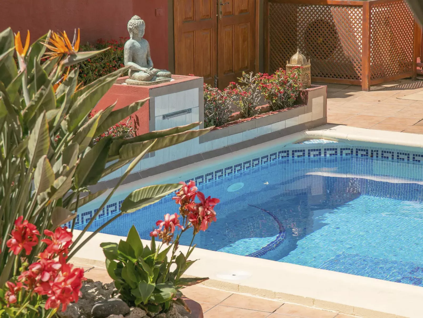 Villa im thailändischen Stil "Zen" mit beheiztem Pool-Buiten