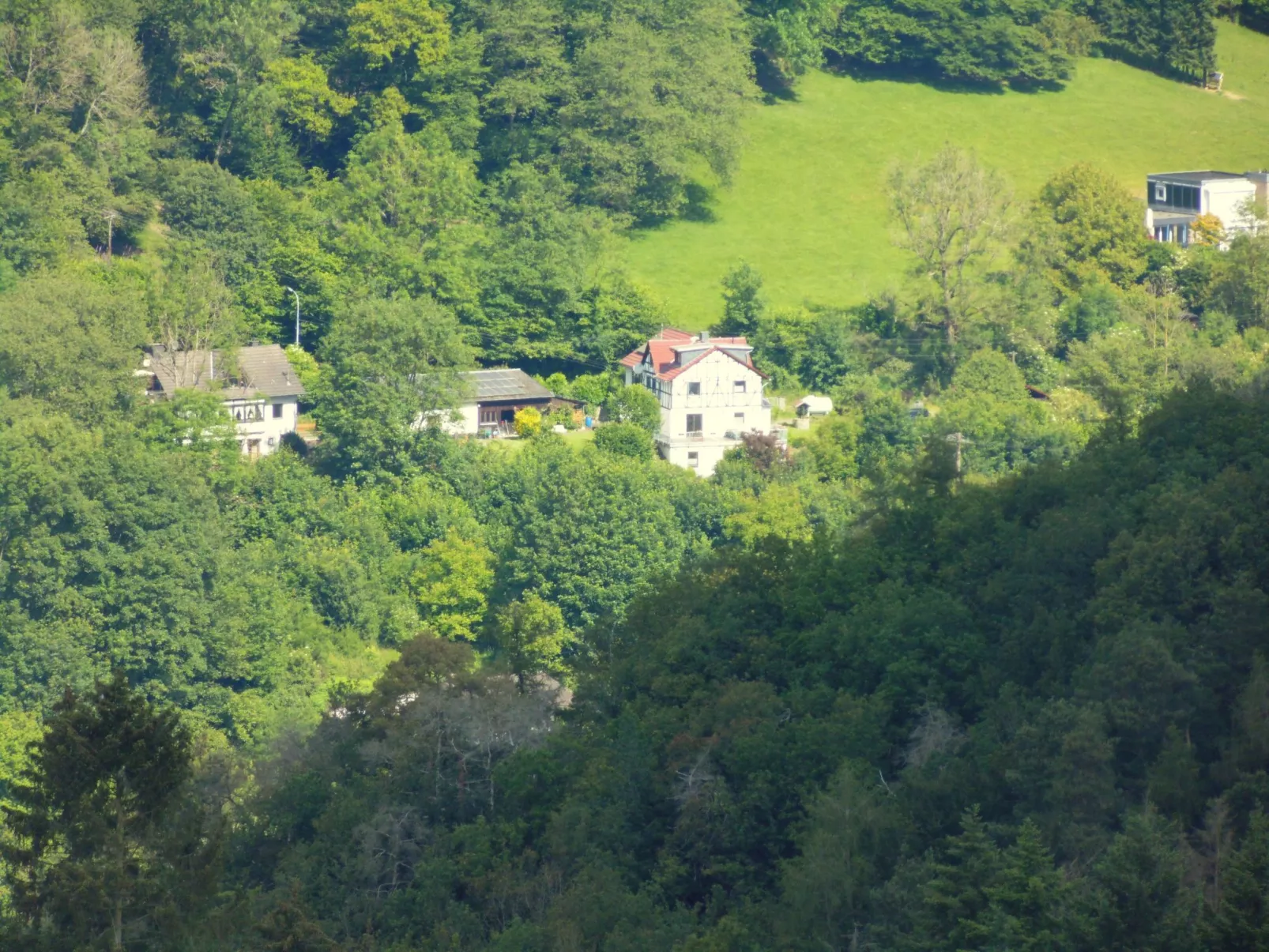In Waldbreitbach mit Whirlpool - Buiten