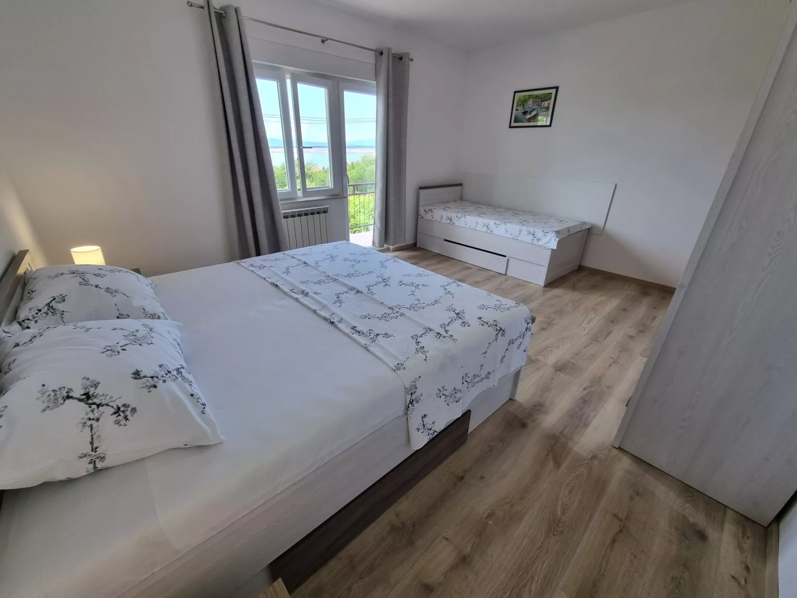 Wohnung für 3 Personen, mit Balkon und Meerblick-Binnen