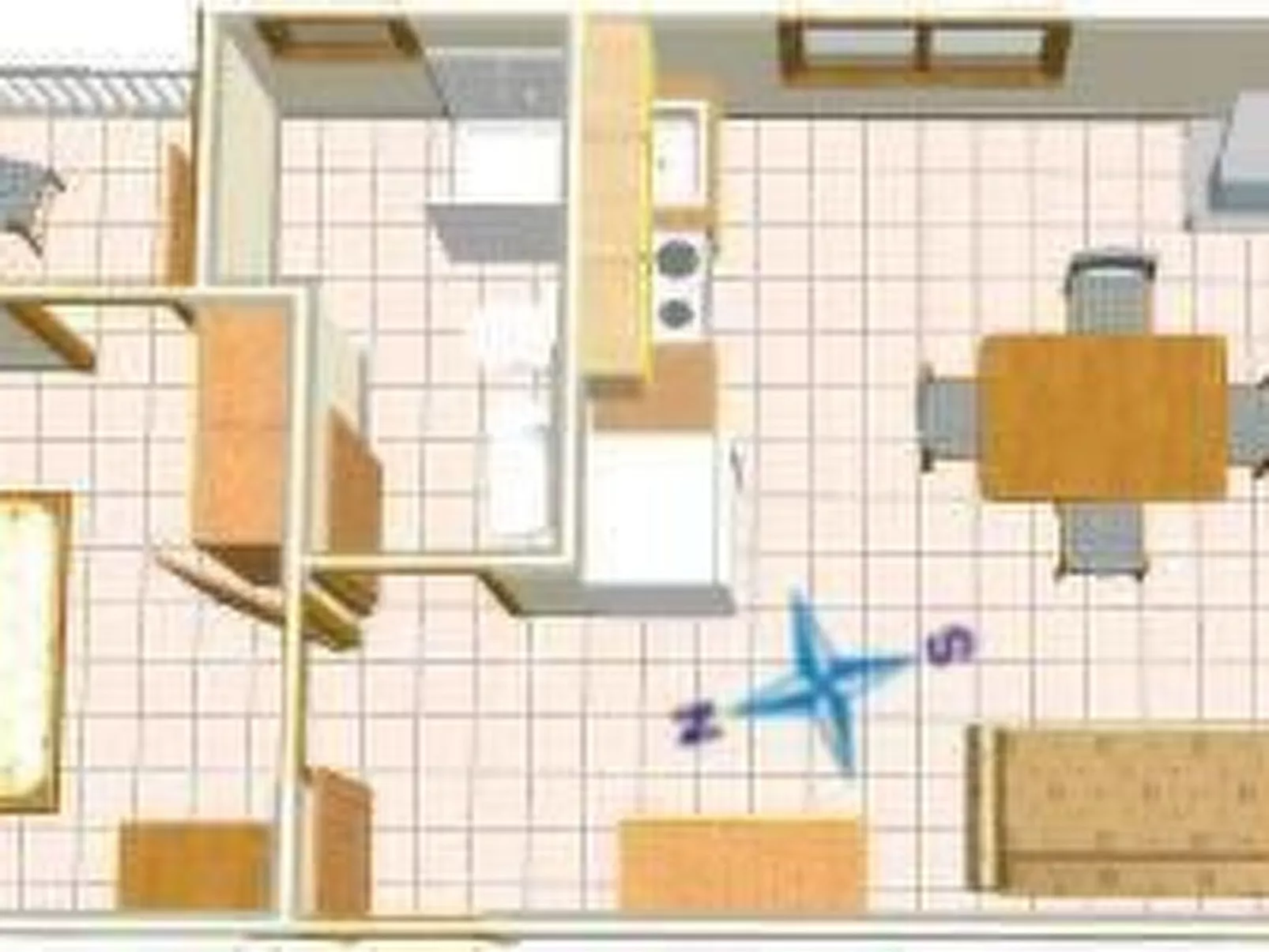 Wohnung im zweiten Stock mit Balkonen-Binnen