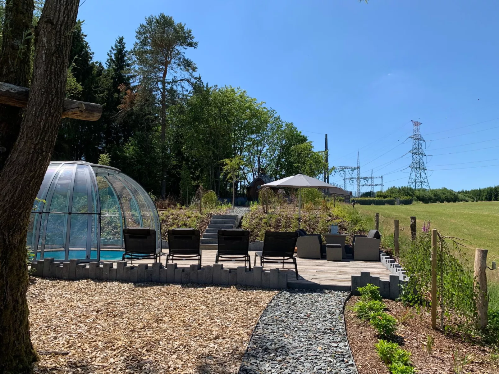 Landhaus mit Hallenbad-Buiten