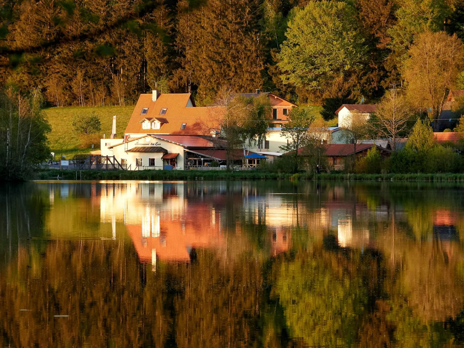 In Waldkirchen mit Garten und Seeblick-Buiten
