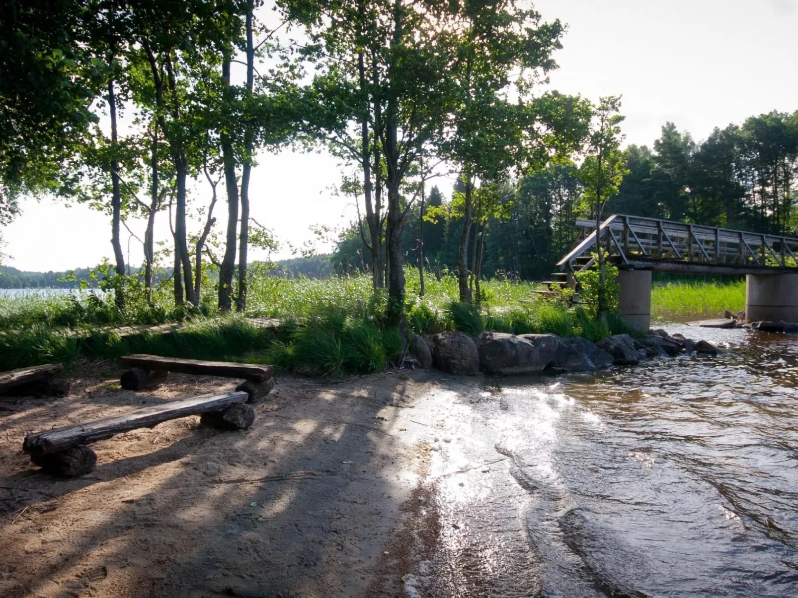 Direkt am See gelegen-Buiten