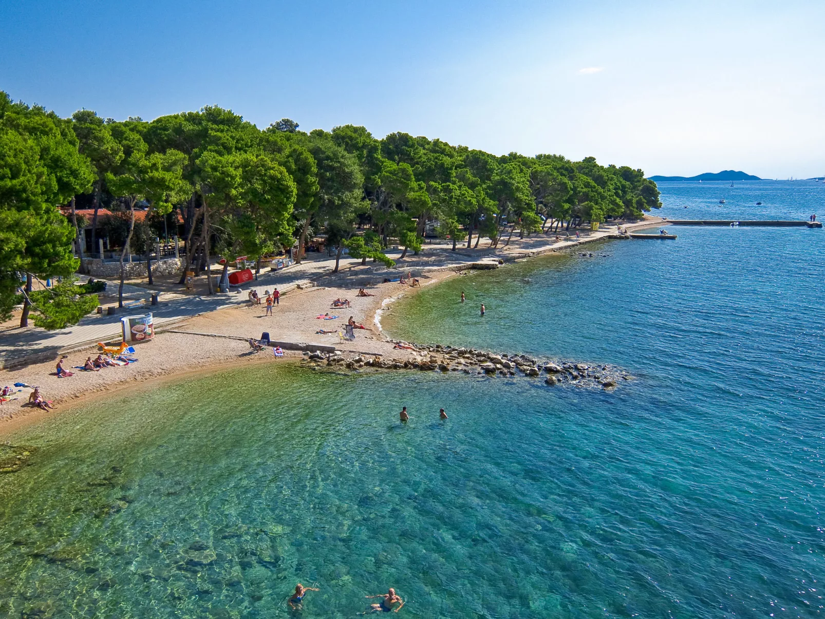 Wohnung "Blažević 04" direkt am Strand-Omgeving