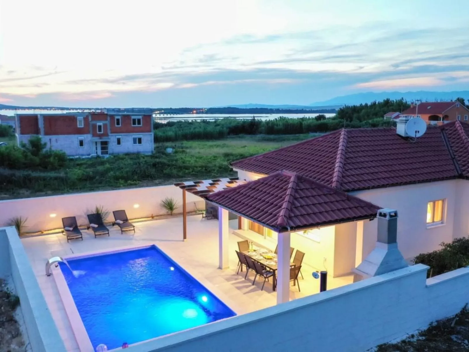 Villa mit beheiztem Pool Privlaka - TA Leut Agency-Binnen