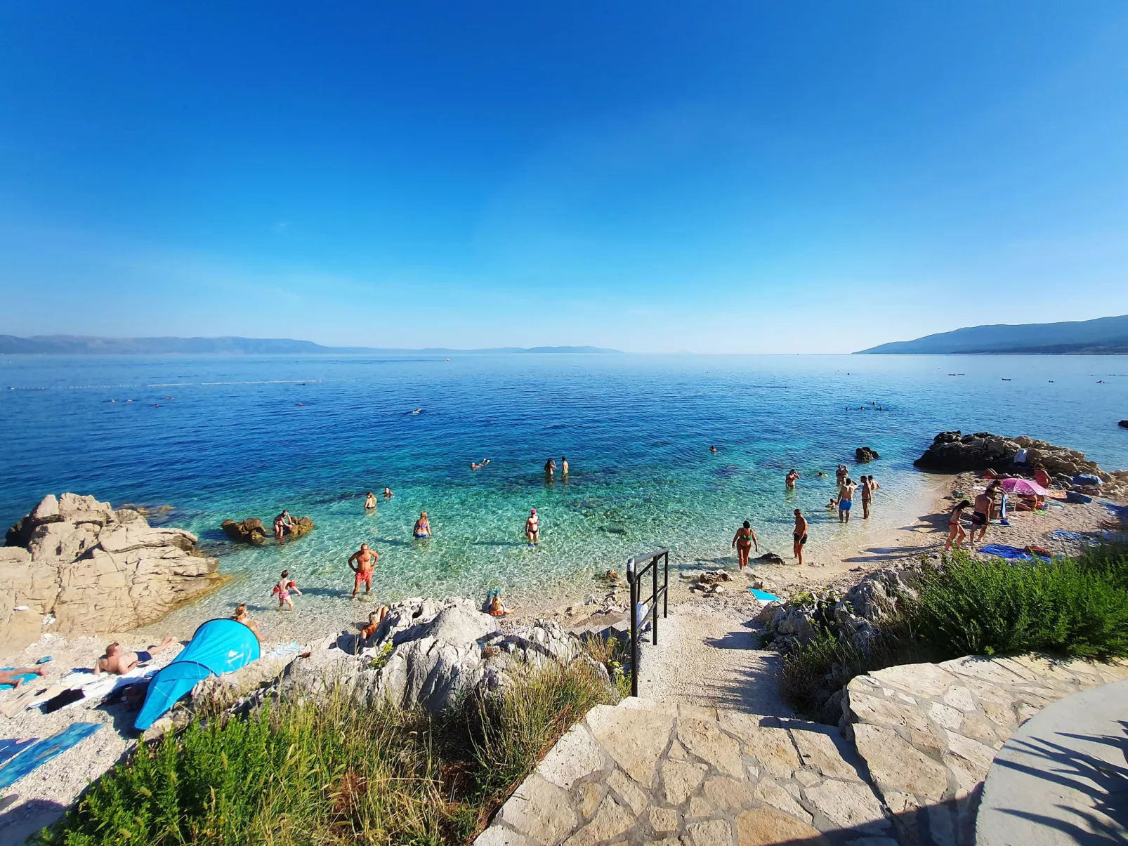 Wohnung "Olia Blue" mit Balkon-Buiten
