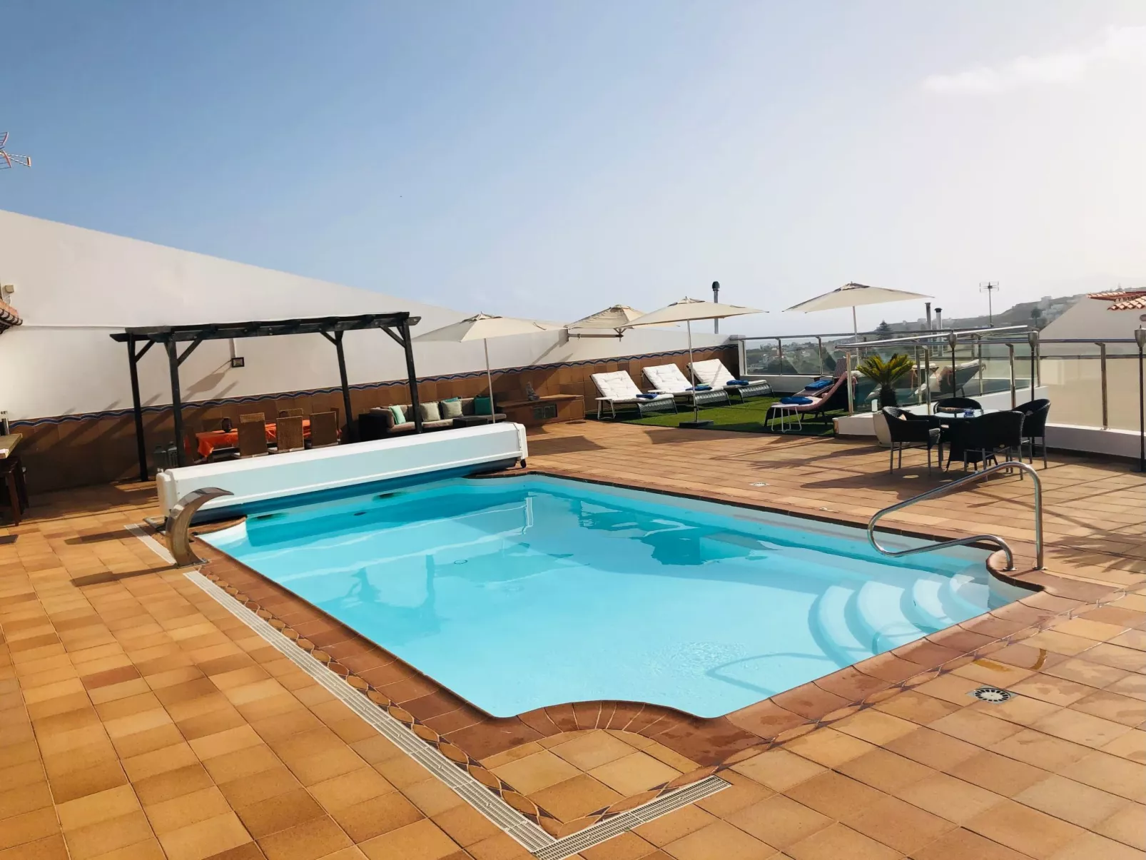 Villa los palmitos Familiäre Privatvilla mit Pool-Buiten