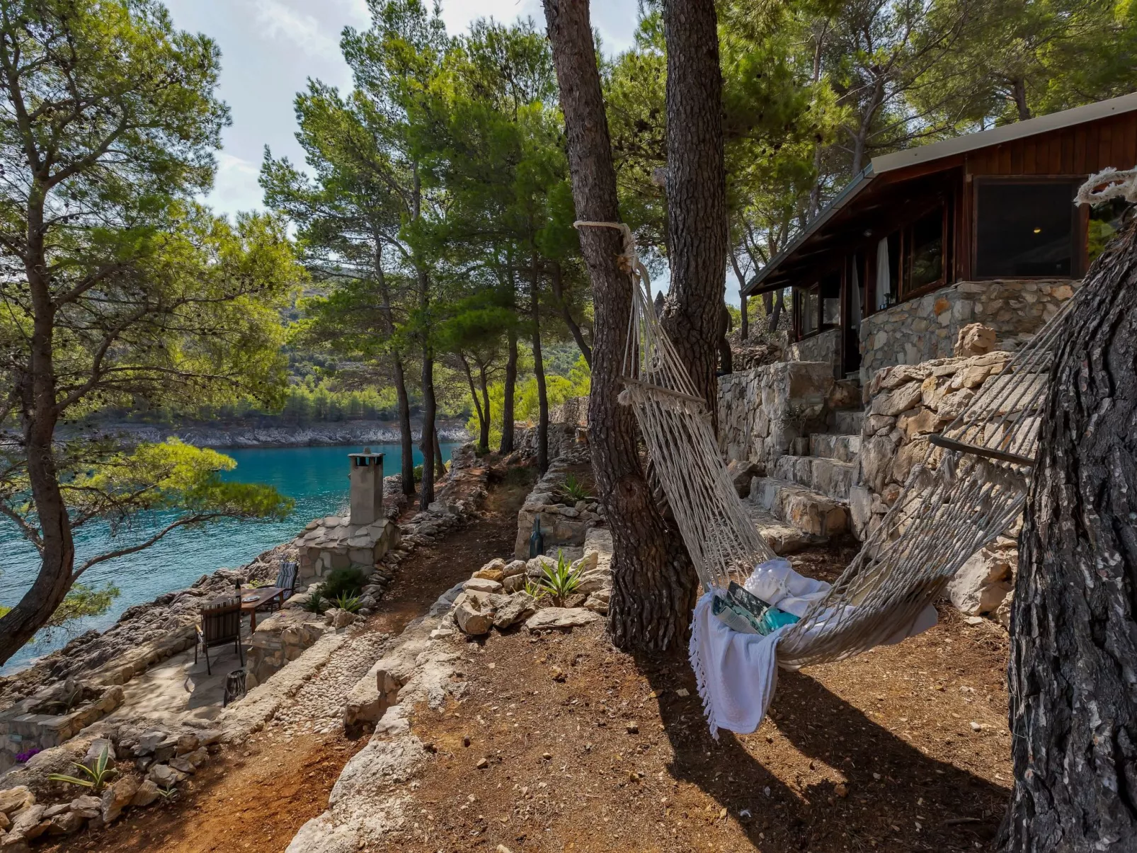 Haus in Općina Sućuraj mit Grill und Terrasse-Buiten