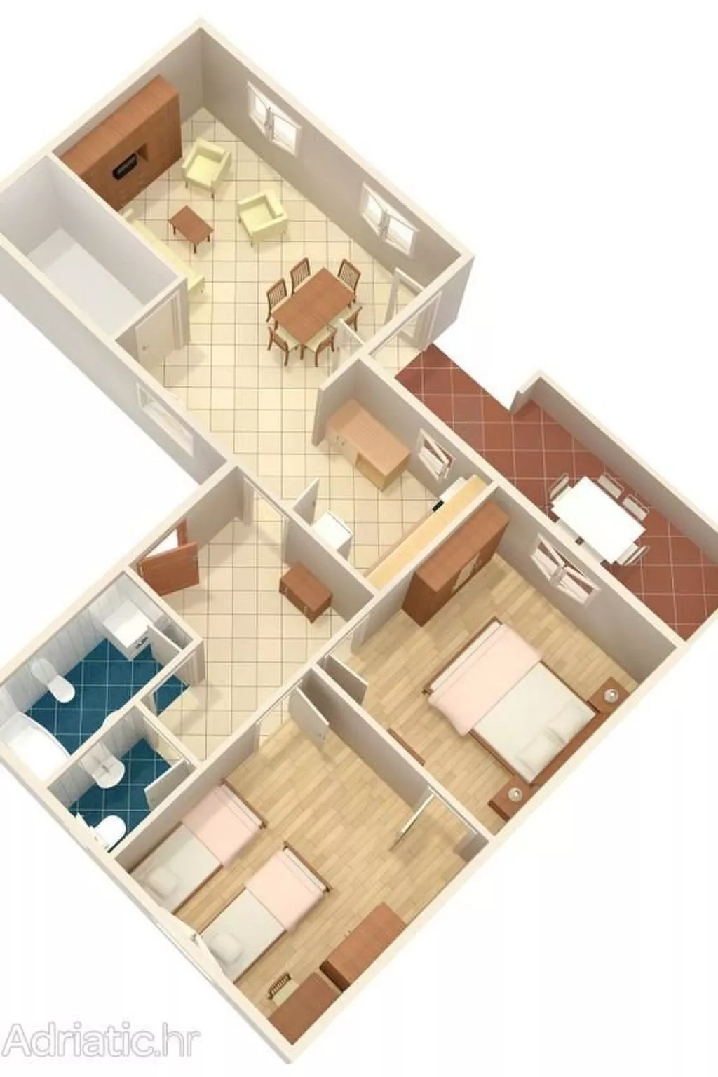 Apartment in Pula, Kroatien mit hohen Gästebewertungen-Binnen