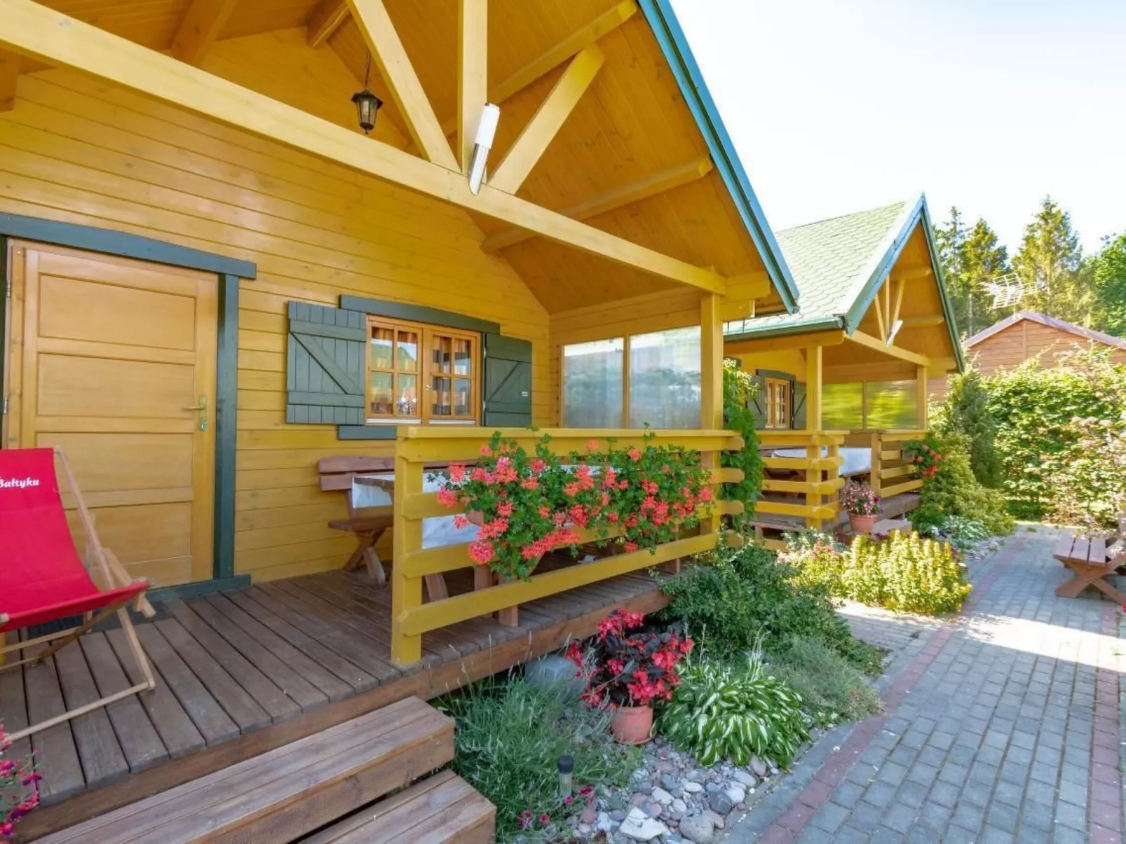 Haus in Gmina Postomino mit Garten und Terrasse-Buiten