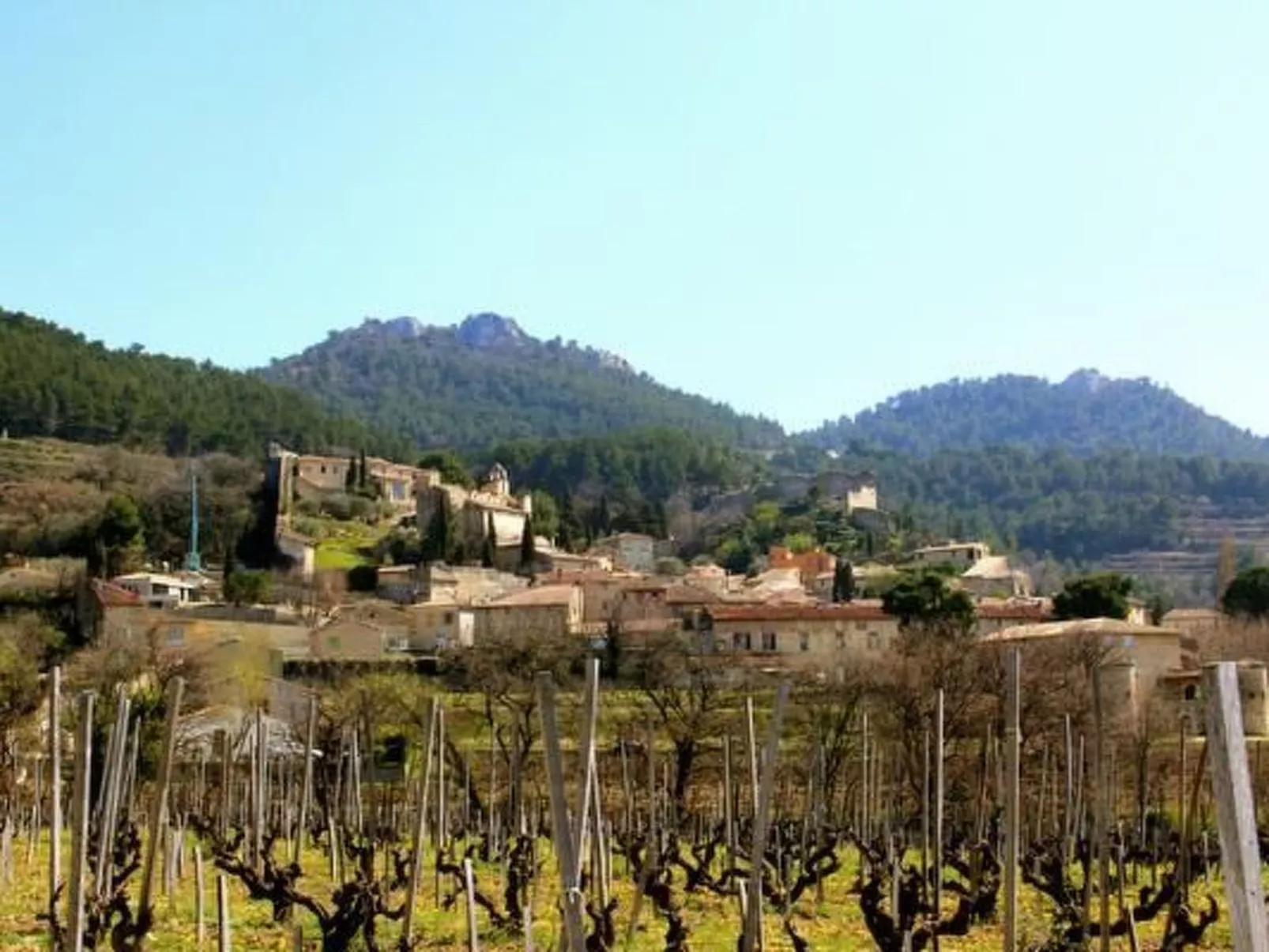 Provenzalisches Haus aus Naturstein in Gigondas-Buiten