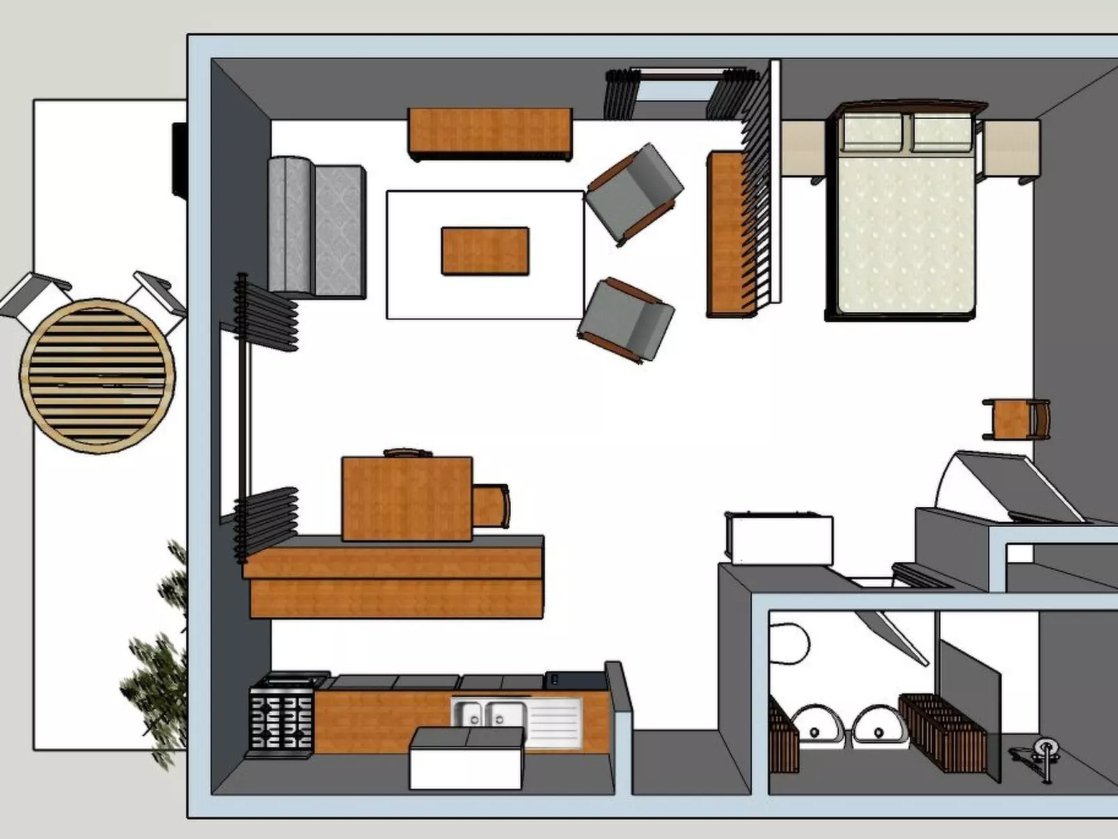 Gîte für zwei Personen-Binnen