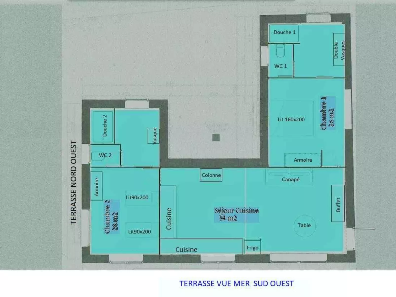 Villa des Plages-Valinco 2Zi Super Meerblick 250m-Image-tags.info