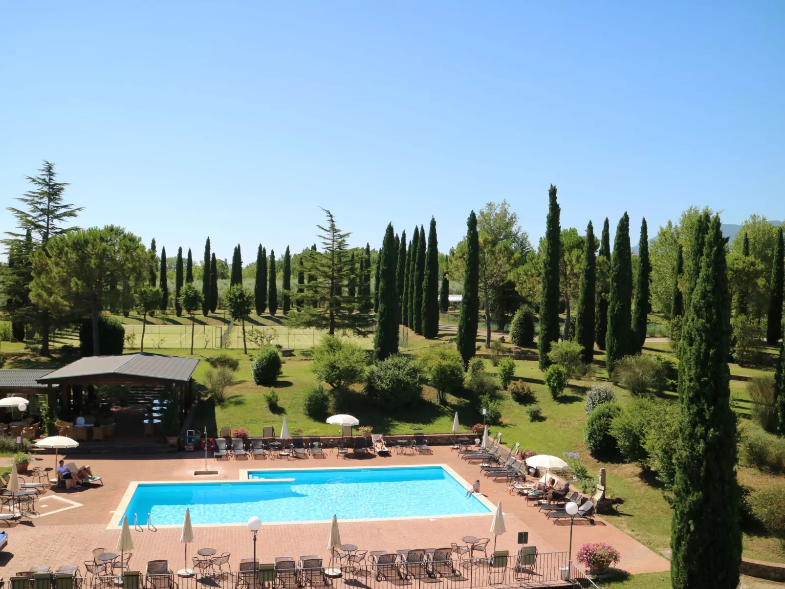 Wohnung in Sarteano mit Privatparkplatz-Buiten