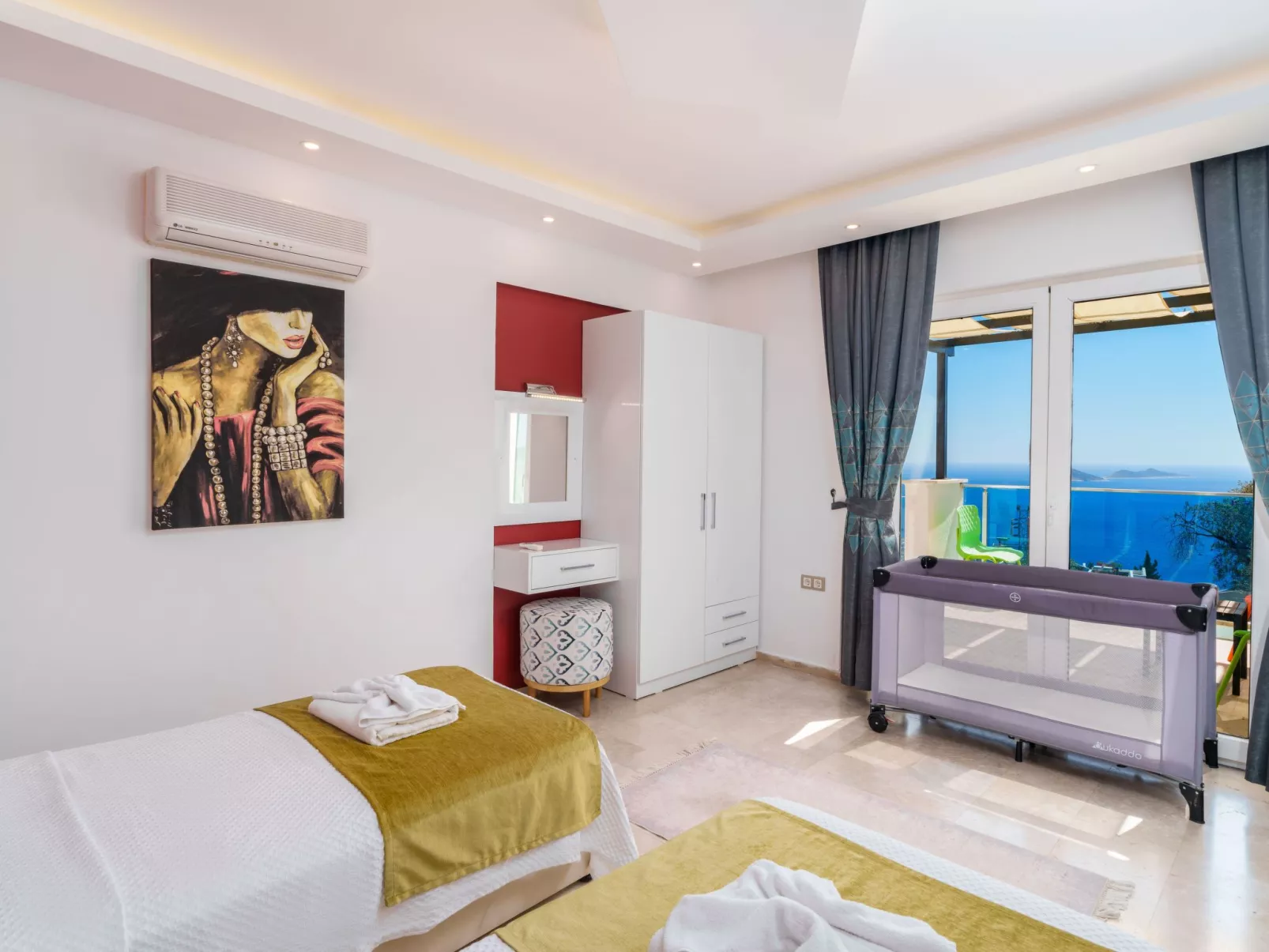 Mit Meerblick und Garten für Familien-Binnen