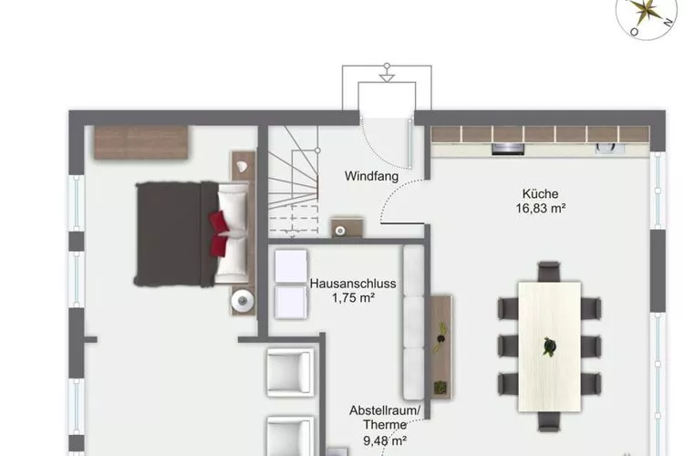 Kleine Freiheit EG 6 P-Plattegrond