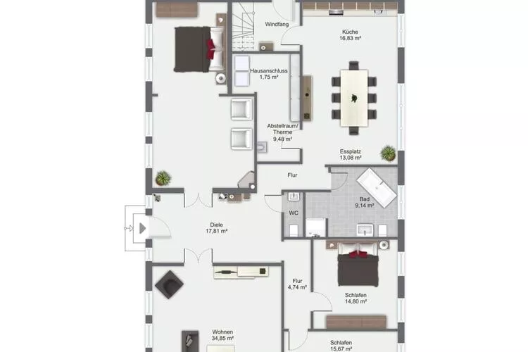 Kleine Freiheit EG 6 P-Plattegrond