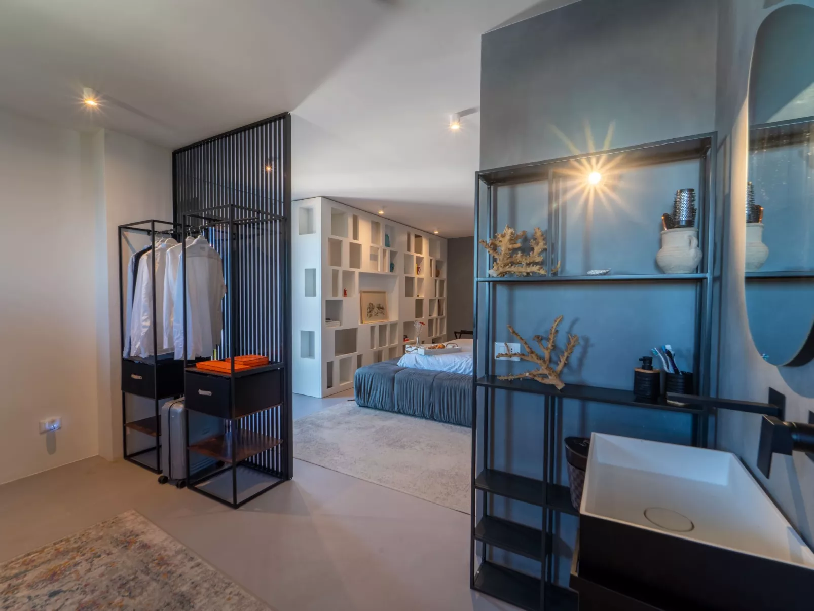 Luxuriöse Flucht mit Meerblick-Binnen